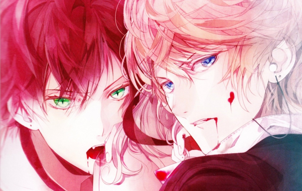 I made fanart for the Diabolik lovers anime  I dont really like the  anime but I love the characters  rdrawing