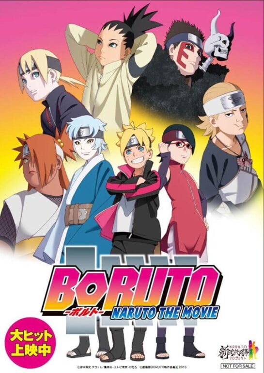 Boruto cast posing 