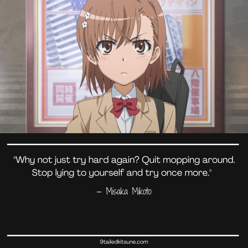 Top 15 Original Quotes From Toaru Kagaku No Railgun – 9 Tailed Kitsune