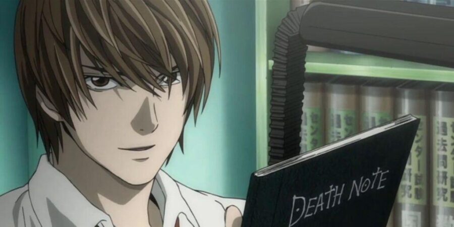 death note light writing